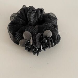 Black Gothic Skull Hair Scrunchie